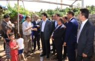 نێچیرڤان بارزانی  سه‌ره‌دانا مالێن وه‌لاتیێن زیانڤێكه‌فتیێن بارانا ل دهۆكێ‌ دا