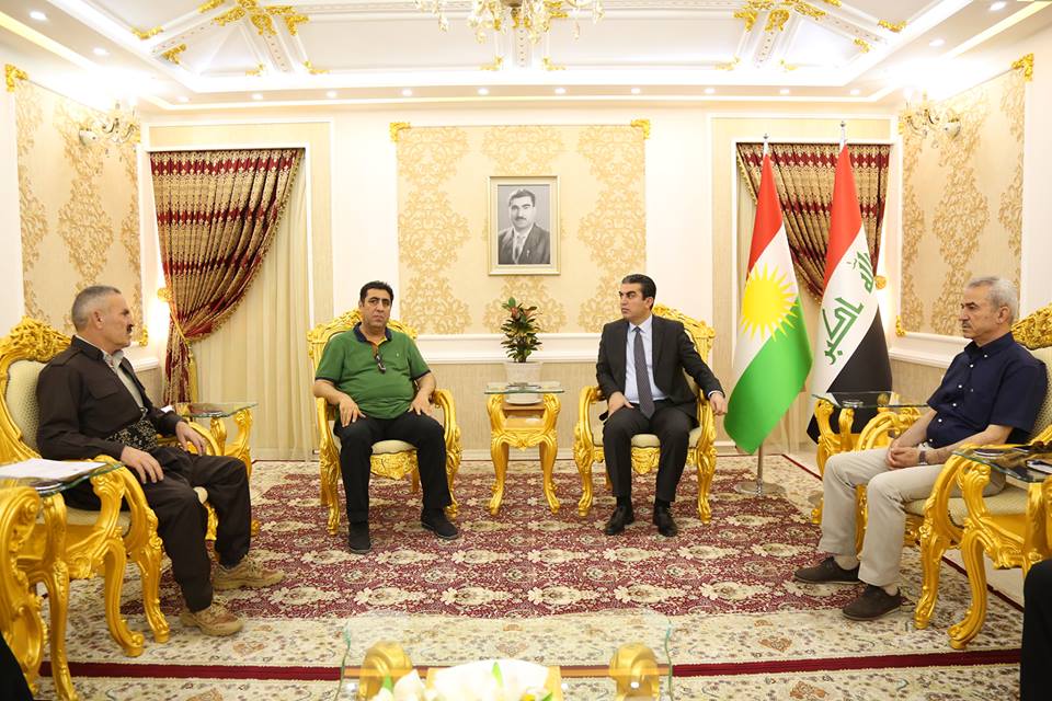 پارێزگهرێ دهۆكێ دگهل سهرۆكێن یانێن وهرزشی ل پارێزگههێ كۆمبوو