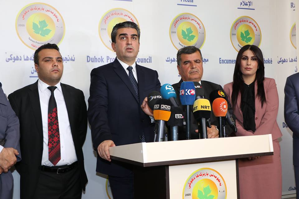 جڤاتا پارێزگهها دهۆكێ كریارێن میلیشیاتێن حهشدا شهعبی و پاسدارێن ئیرانی و لهشكرێ عیراقێ شهرمزاركرن