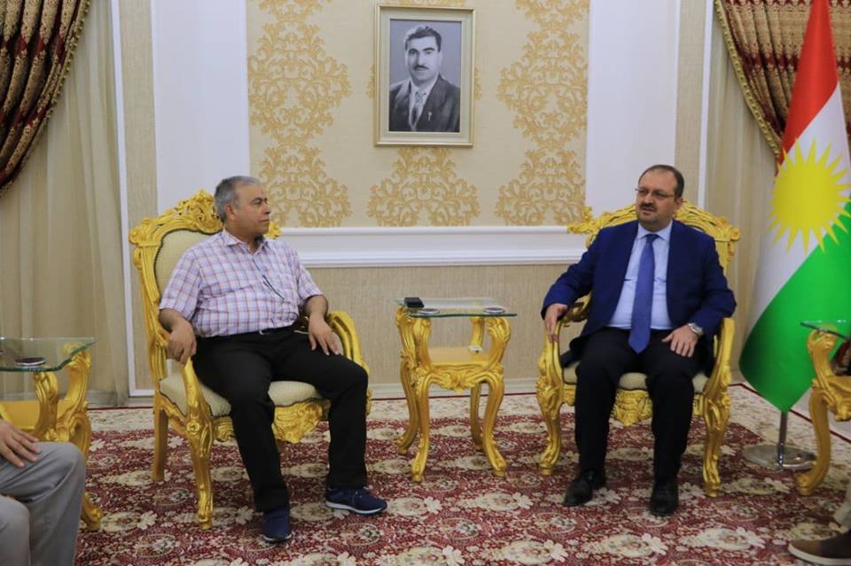 شاندهكێ وهزارهتا نافخویا عیراقا فیدرال سهر پارێزگهها دهوك دا ژبو دوڤ چونا رهوشا پهنابهروئاوارهیان
