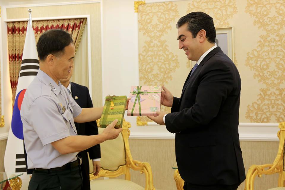 پهیوهندیێن كوریا باشور وههرێما كوردستانێ هاتنه گهنگهشهكرن