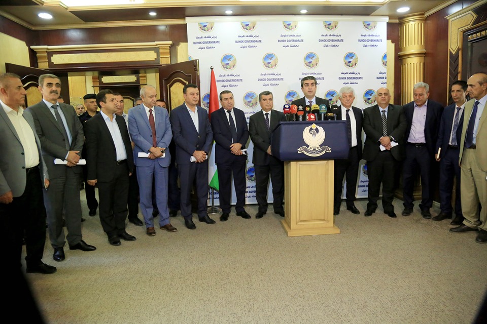 پارێزگهها دهوك: كومبونهك ل دور ئاریشا پێڤهرێن ئاڤێ