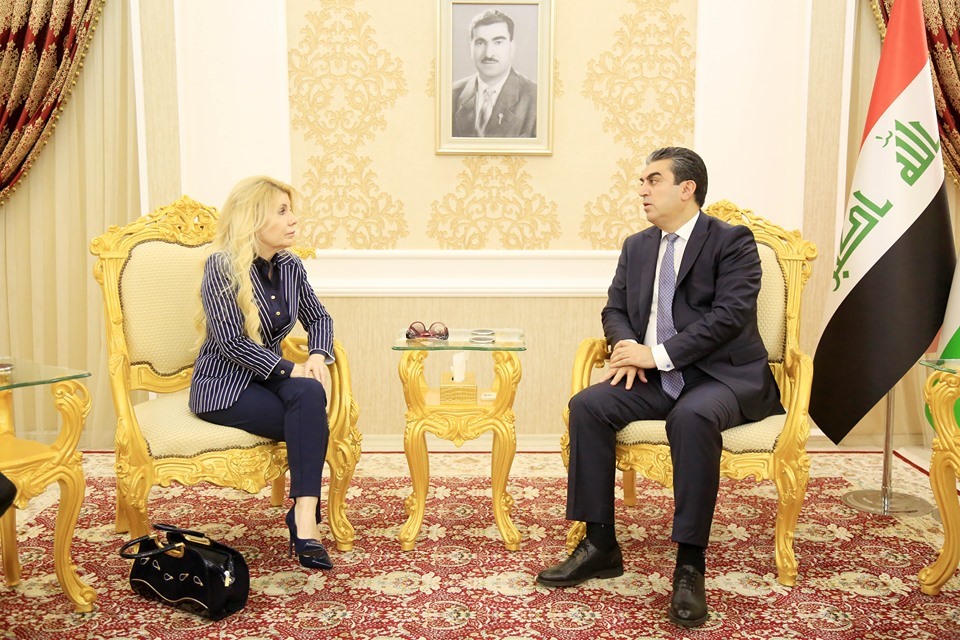 پارێزگه‌رێ دهوكێ پێشوازیا رێڤه‌به‌را رێكخراوا UNDP ل كوردستانێ و شاندێ دگه‌لدا كر