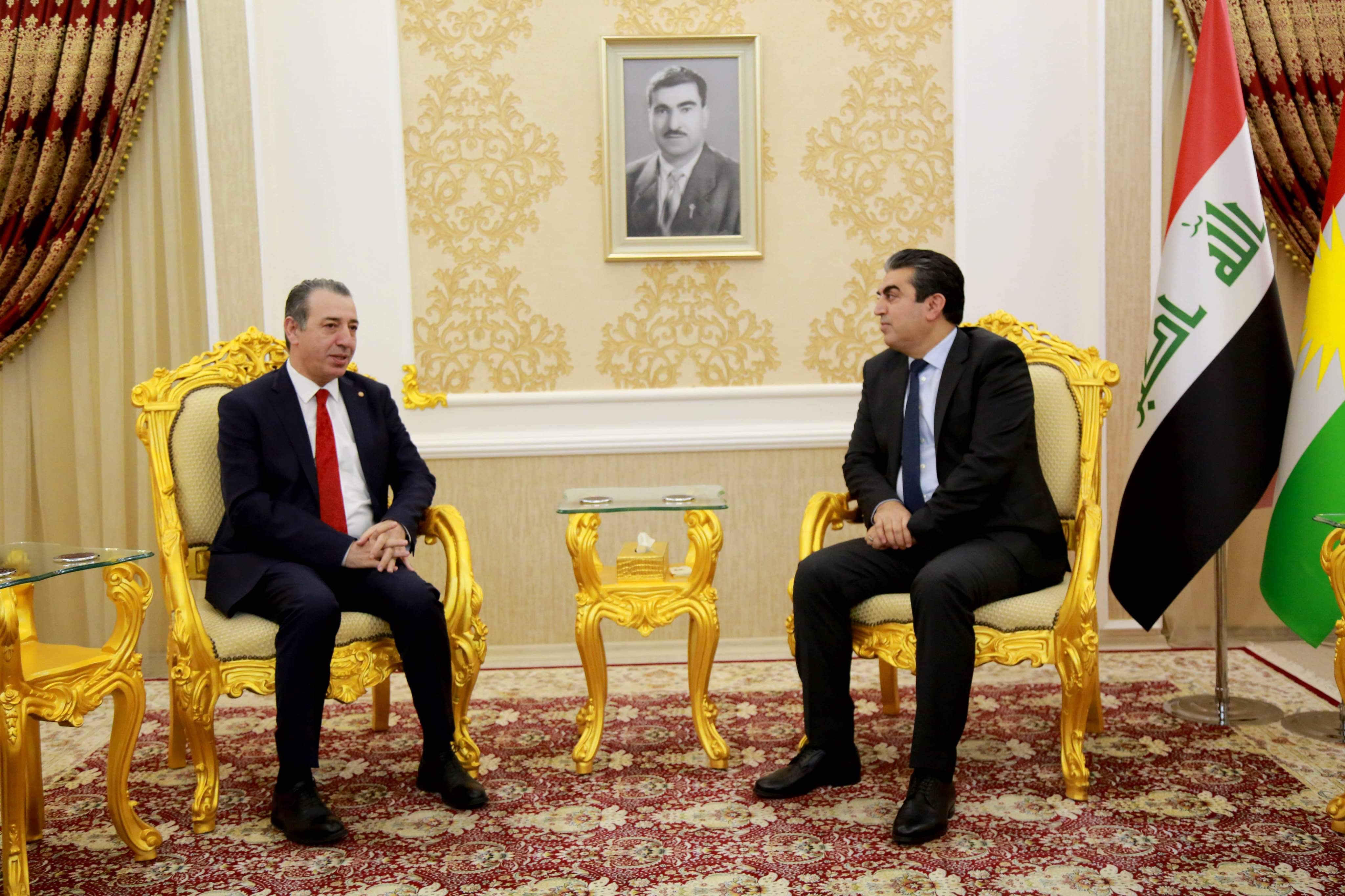 پارێزگهرێ دهوكێ پێشوازیا وهزیرێ ههرێمێ بو كاروبارێن پێكهاتهیان كر