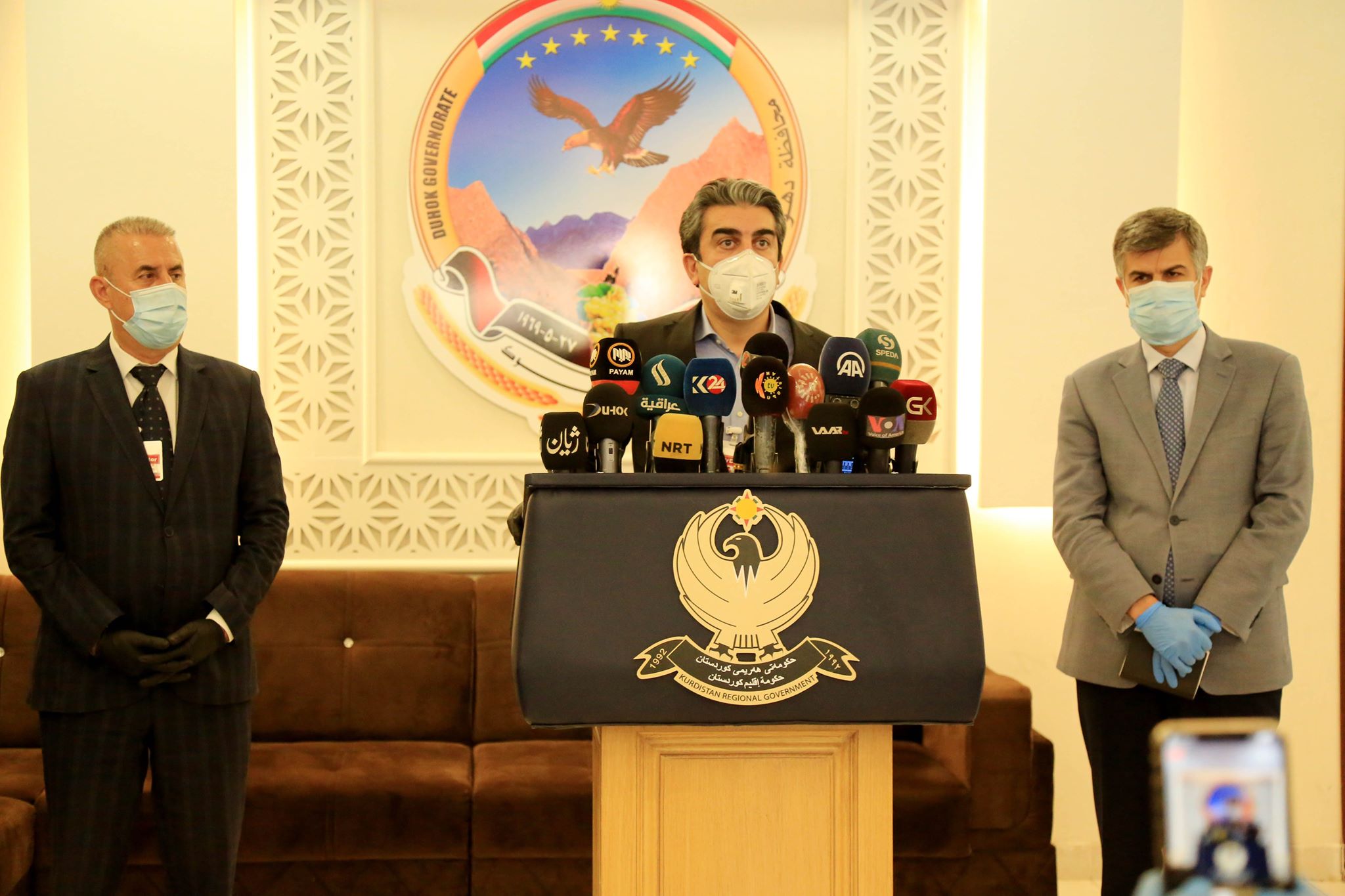 پارێزگهرێ دهوكێ چهند ئاسانكارى یێن خزمهتكارى راگههاندن وژوهلاتیان خواست پتر پێگریێ ب رێنمایان بكهن