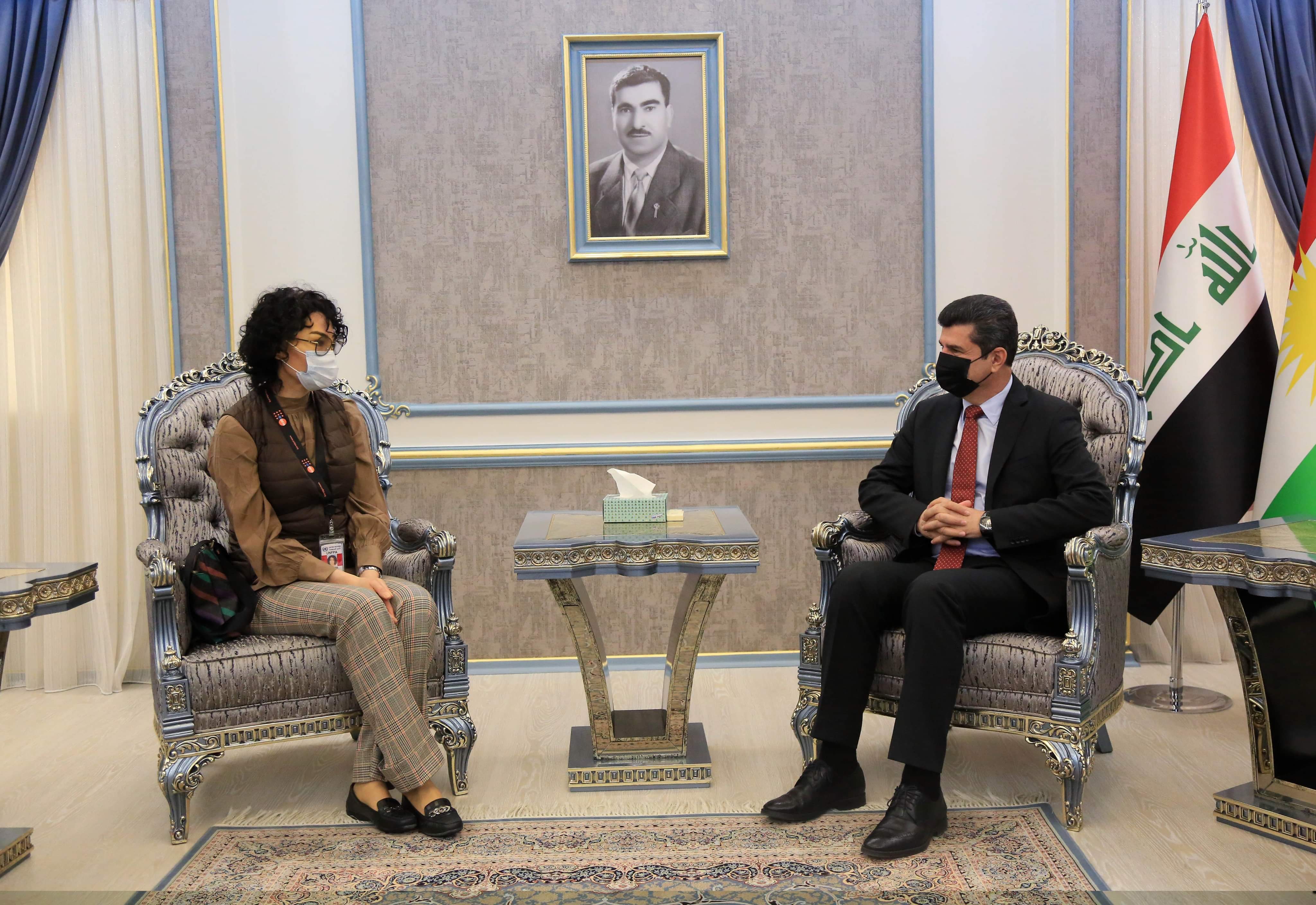 پارێزگارێ دهۆکێ پێشوازیی ل نوینەرا UNFPA ل عیراقێ کر