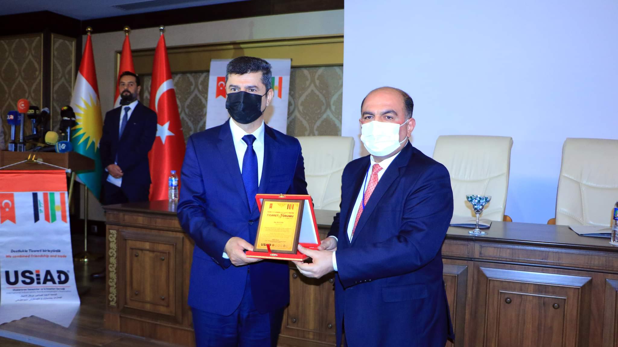 كوربهندێ بازرگانى وئابورى دناڤبهرا بازرگانێن كوردستانێ وعیراقێ وتركیا دا هاته ئهنجامدان